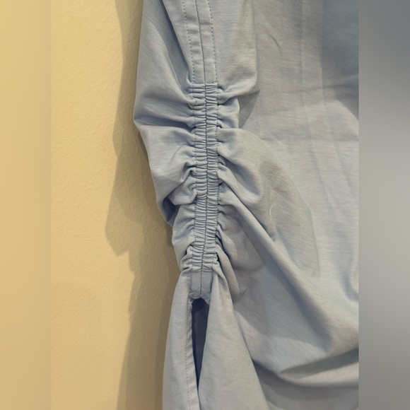 COS Sky Blue side Ruched Women's Blouse top S - Picture 5 of 11